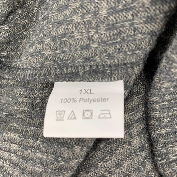 Lot of 2 Shorts plus bralette top 1817 size 1XL gray ribbed lounge - Picture 4 of 6